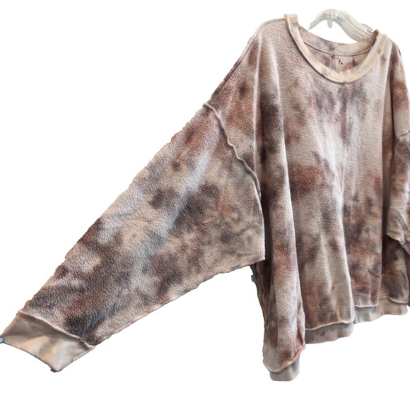 Intimately Free People Tie Dye Inside Out Sweatshirt Size M - Picture 6 of 15